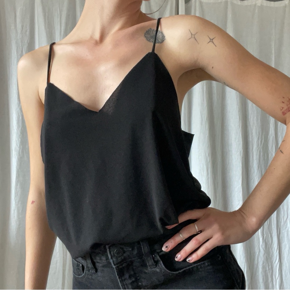 Brandy Melville Black Fitted Camisole Top